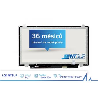 LCD PANEL NTSUP 14,0" 1600x900 30PIN TENKÝ LESKLÝ