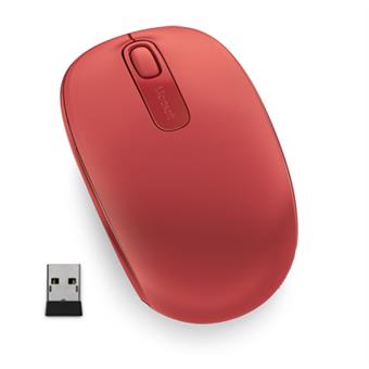 Microsoft Wireless Mobile Mouse 1850, Flame Red