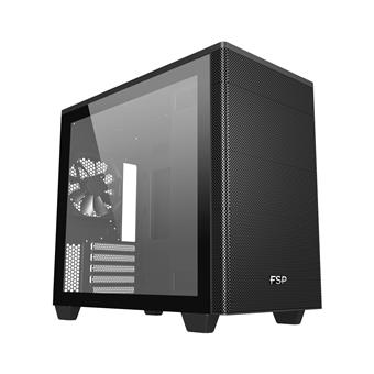 FSP CST360B/Micro Tower/Transpar./Čierna