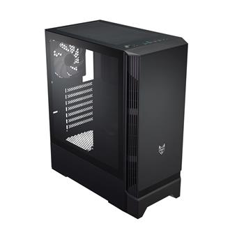 FSP/Fortron ATX Midi Tower CMT260 Black, průhledná bočnice