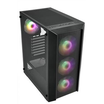 FSP CMT218/Midi Tower/Transpar./Černá