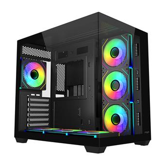 FSP M341-BA/Midi Tower/Transpar./Černá
