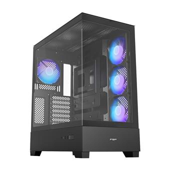 FSP M370-BA/Midi Tower/Transpar./Čierna