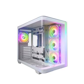 FSP M580-WA/Midi Tower/Transpar./Bílá