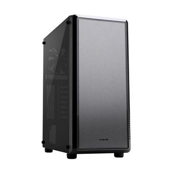case Zalman miditower S4, ATX/mATX/Mini-ITX, bez zdroje, 2×ventilátor, 1×USB3.0, černá