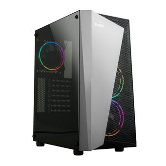 case Zalman miditower S4 Plus, ATX/mATX/Mini-ITX, bez zdroje, 3× RGB ventilátor, USB3.0, černá