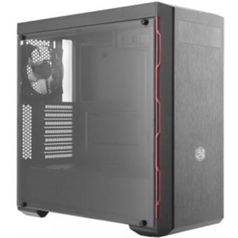 COOLER MASTER PC skříň MASTERBOX MB600L, WO/ODD, červená