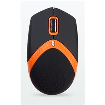 AMEI AM-M101O/Ergonomická/Optická/1 600 DPI/Drátová USB/Černá-oranžová