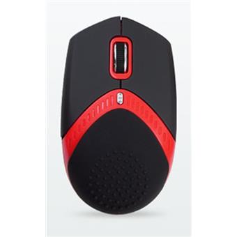 AMEI AM-M101R/Ergonomická/Optická/1 600 DPI/Drátová USB/Černá-červená