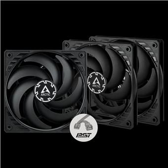 ARCTIC P12 Slim PWM pst – 120mm Pressure optimized case fan | Slim profile | PWM controlled speed wi
