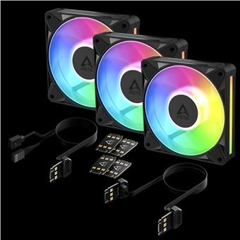 ARCTIC BioniX P12 A-RGB (Black) - 3 Pack
