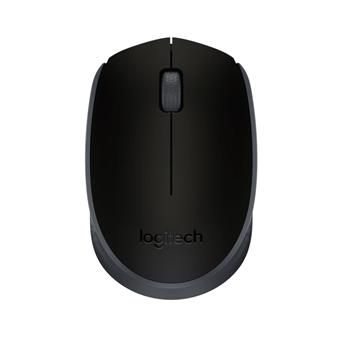 Logitech M171/Cestovná/Optická/1 000 DPI/Bezdrôtová USB/Čierna-šedá