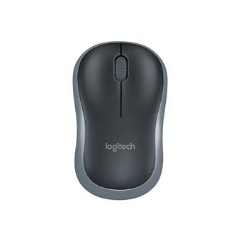 Logitech M185 nano/Kancelářská/Optická/1 000 DPI/Bezdrátová USB/Šedá