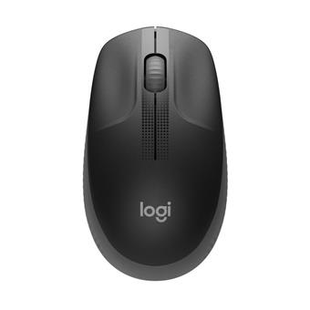 Logitech M190/Kancelářská/Optická/1 000 DPI/Bezdrátová USB/Černá