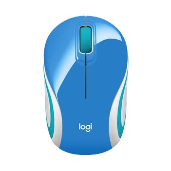 myš Logitech Wireless Mini Mouse M187 modrá
