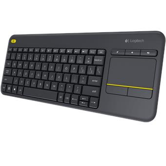 Logitech K400 plus/Bezdrátová USB/CZ-SK layout/Černá