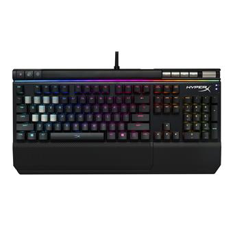 HyperX Alloy Elite herní mechanická klávesnice RGB, hnědé MX spínače
