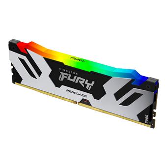Kingston FURY Renegade/DDR5/16GB/6000MHz/CL32/1x16GB/RGB/Black/Silv