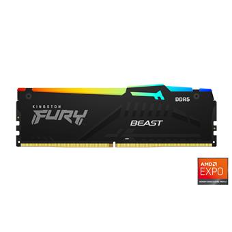 Kingston FURY Beast EXPO/DDR5/16GB/5200MHz/CL36/1x16GB/RGB/Black