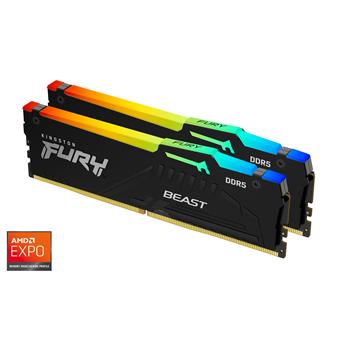 Kingston FURY Beast EXPO/DDR5/32GB/5200MHz/CL36/2x16GB/RGB/Black