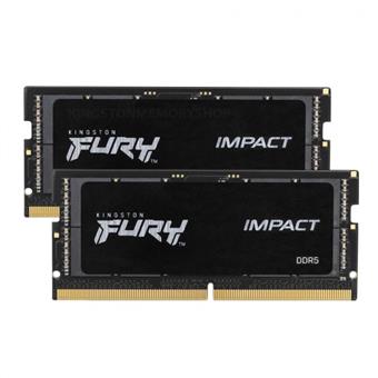 Kingston FURY Impact/SO-DIMM DDR5/32GB/6000MHz/CL38/2x16GB/Black