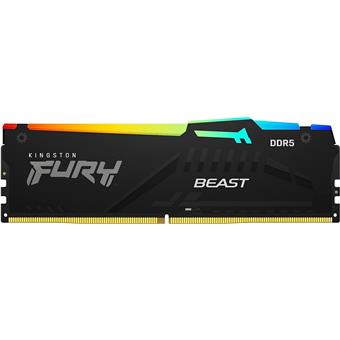 Kingston FURY Beast/DDR5/128GB/5200MHz/CL40/4x32GB/RGB/Black