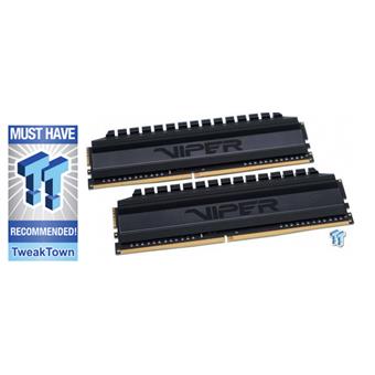 16GB DDR4-3600MHz Patriot Viper 4 Blackout CL17, kit 2x8GB