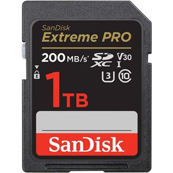 SanDisk Extreme PRO/SDXC/1TB/200MBps/UHS-I U3 / Class 10/Černá