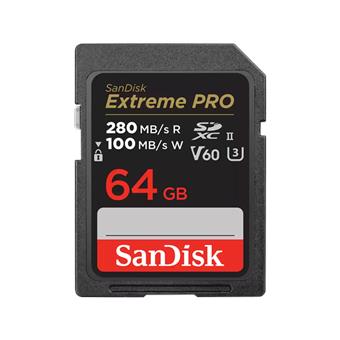 SanDisk Extreme PRO 64GB 280MB/s V60 UHS-II