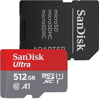SanDisk Ultra/micro SDXC/512GB/150MBps/UHS-I U1 / Class 10/+ Adaptér