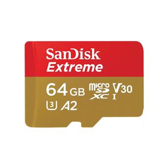 SanDisk Extreme/micro SDXC/64GB/170MBps/UHS-I U3 / Class 10/+ Adaptér