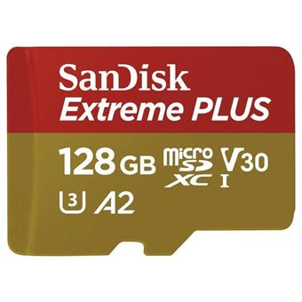 SanDisk Extreme PLUS/micro SDXC/128GB/200MBps/UHS-I U3 / Class 10/+ Adaptér