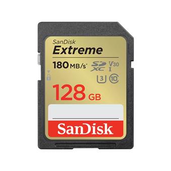 SanDisk Extreme SDXC 128GB 180MB/s V30 UHS-I U3