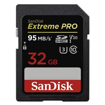 SanDisk Extreme Pro SDHC 32GB 95MB/s V30 UHS-I U3
