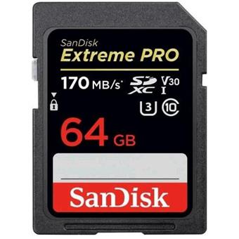 SanDisk Extreme PRO/SDXC/64GB/170MBps/UHS-I U3 / Class 10