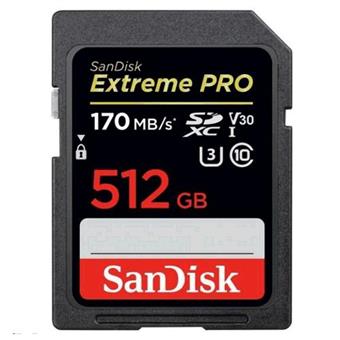 SanDisk Extreme Pro SDXC 512GB 170MB/s V30 UHS-I