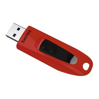 SanDisk Ultra/64GB/100MBps/USB 3.0/USB-A/Červená