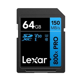 Lexar 64GB Pro 800x Pro SDXC C10 V30 U3