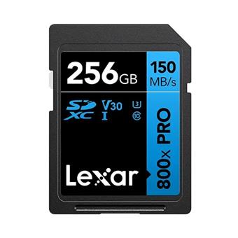 Lexar 256GB Pro 800x Pro SDXC C10 V30 U3