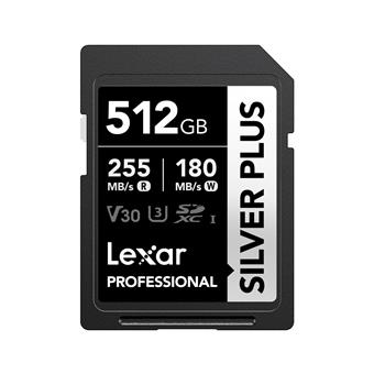 Lexar 512GB Pro SILVER PLUS SDXC C10 V30 U3