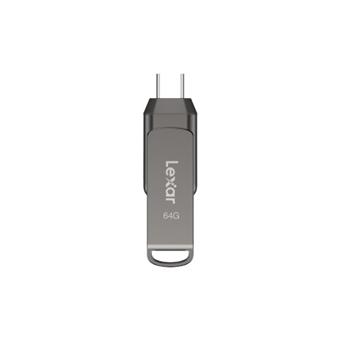 Lexar 64GB D400 Dual Type-C and Type-A USB 3.1