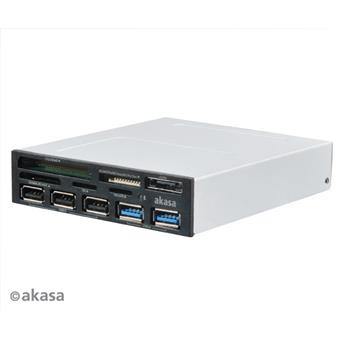 AKASA USB 2.0 čtečka karet s eSATA a USB panelem