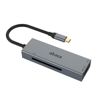 AKASA USB 3.2 Type-C čtečka karet