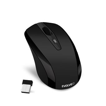 EVOLVEO WML-306B/Cestovní/Laserová/1 600 DPI/Bezdrátová USB/Černá