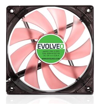 EVOLVEO ventilátor 120mm, LED červený