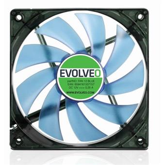 EVOLVEO ventilátor 120mm, LED modrý