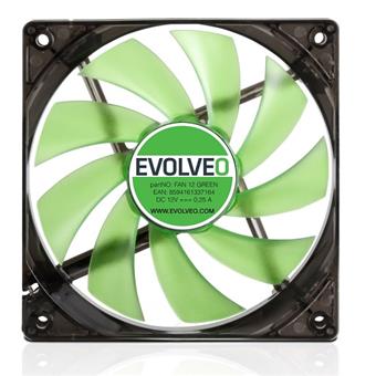 EVOLVEO ventilátor 120mm, LED zelený