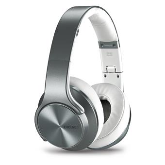 EVOLVEO SupremeSound E9, Bluetooth sluchátka a reproduktory 2v1, stříbrné