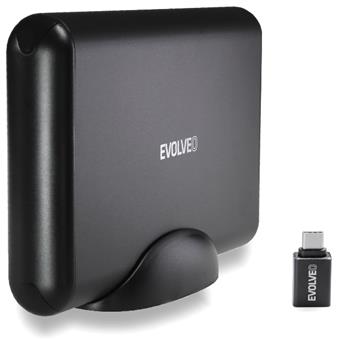 EVOLVEO 3.5" Tiny 5, 10Gb/s, externí rámeček na HDD, USB 3.1 A + redukce USB 3.1 A/USB C