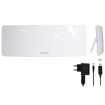 EVOLVEO Xany 1, 230/5V, aktivní pokojová anténa DAB+/DVB-T2,  filtr LTE,4G,5G